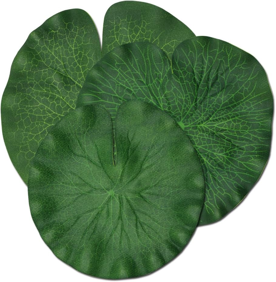 Artificial Lotus Leaf Floating Foam for Pond Pool Tank Artificial Foliage aquarium Decor Pack of 3 (15cm+17cm+20cm)