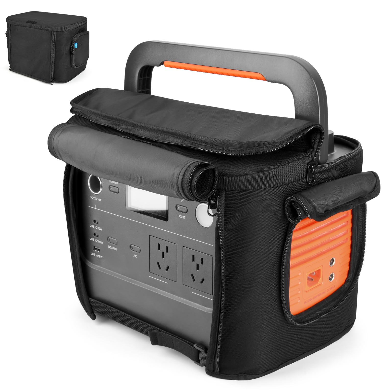 Photo 1 of (cover only) Xxerciz Protective Cover Compatible with Jackery Explorer 1000 v2, Portable Power Station Storage Case with Multiple Zipper Pockets