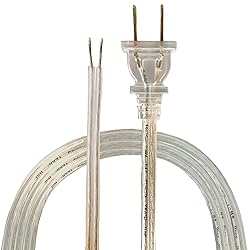Royal Designs Lamp Cord with Molded Plug, Stripped