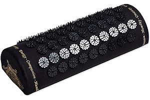 ShaktiMat Classic Acupressure Neck Pillow, Level 2 Intensity in Black, Sustainable & Durable, Relieves Stress & Tension, Promotes Relaxation & Focus