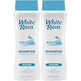 White Rain Ocean Mist Hair Shampoo for Men and Women, 15 fl oz, Pack of 2 | Moisturizing Shampoo with White Lily, Green Tea &amp; Rice Protein, Paraben-Free, Cruelty-Free, Hydrating Shampoo for Women &amp; Men