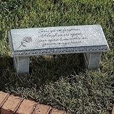 Roman Joseph's Studio 6.25" Memorial Garden Bench &ndash; Outdoor Decorative Accent, Thoughtful Bereavement or Sympathy Gift