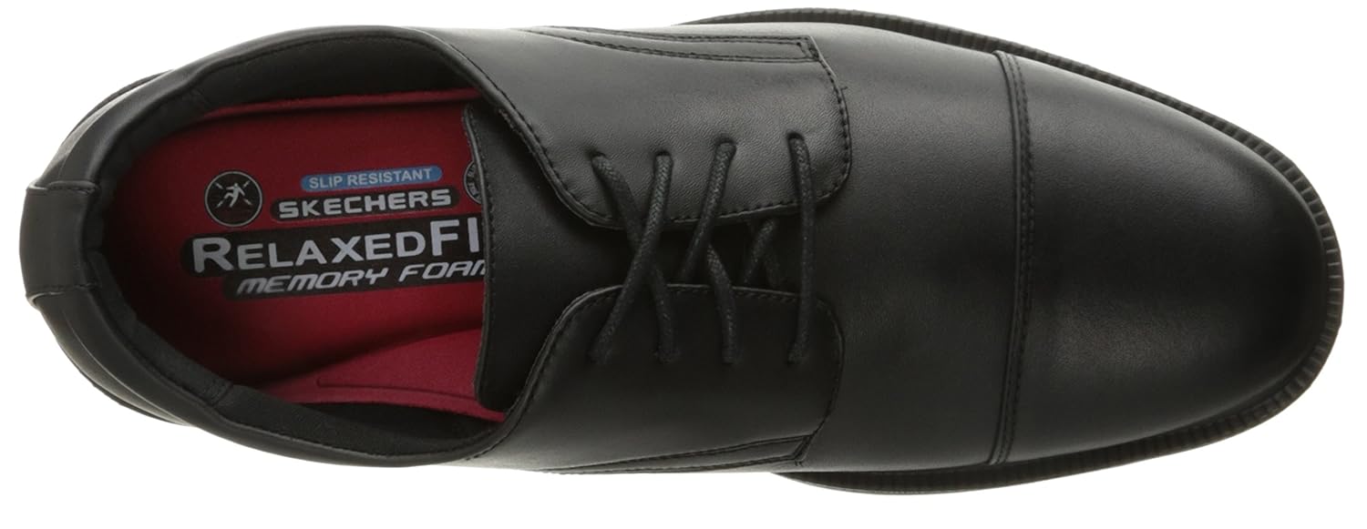 skechers steel toe hombre marron