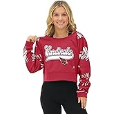 Zubaz NFL Teams Women's Boatneck Raglan Sweatshirts with Leaf Pattern (X-Small - 3X-Large)