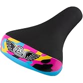 SE Bikes Flyer Seat | Se Bikes Flyer Camo Rainbow BMX Saddle with Chromoly Rails &amp; Bottle Opener