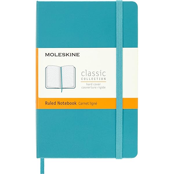 Amazon.com : Moleskine Notebook, Pocket, Ruled, Myrtle Green, Hard