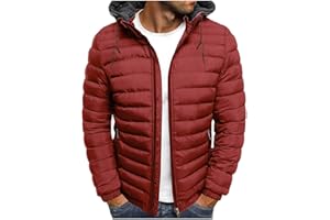 Puffer Jacket Men Trendy 2025 Casual Lightweight Warm Thermal Hooded Quilted Jackets Loose Fashion Fall Coat With Pockets