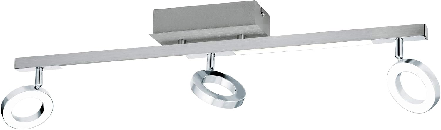 Eglo LED Ceiling lamp Cardillo, 3-Light Ceiling Spotlight, Ceiling Fixture Made of Aluminium, Metal and Plastic