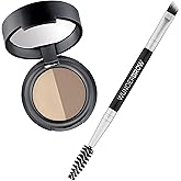 Soft Brow Define & Fill Powder Duo, Includes Dual ended Brush, Vegan and Cruelty Free (Blonde)