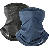 ISQ 2 Pack Winter Neck Gaiter Men Windproof Neck Warmer Suitable for Outdoor Ski Mask and Cycling