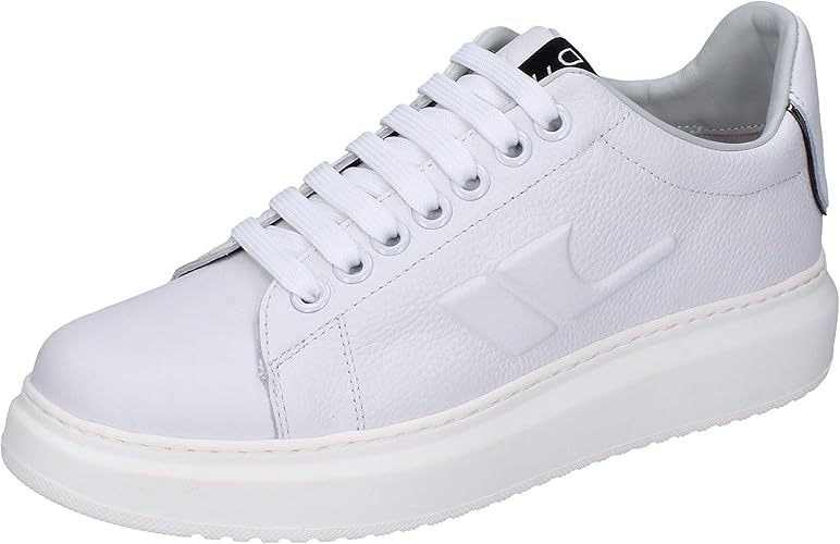 D'ACQUASPARTA Men Leather White FashionSneakers 6.5 UK Amazon.co.uk
