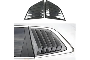 KEALAS for Honda CRV Sport Style Rear Side Window Louvers Air Vent Scoop Shades Cover Trim for Honda CRV 2023 2024 2025-Carbon Fiber Style
