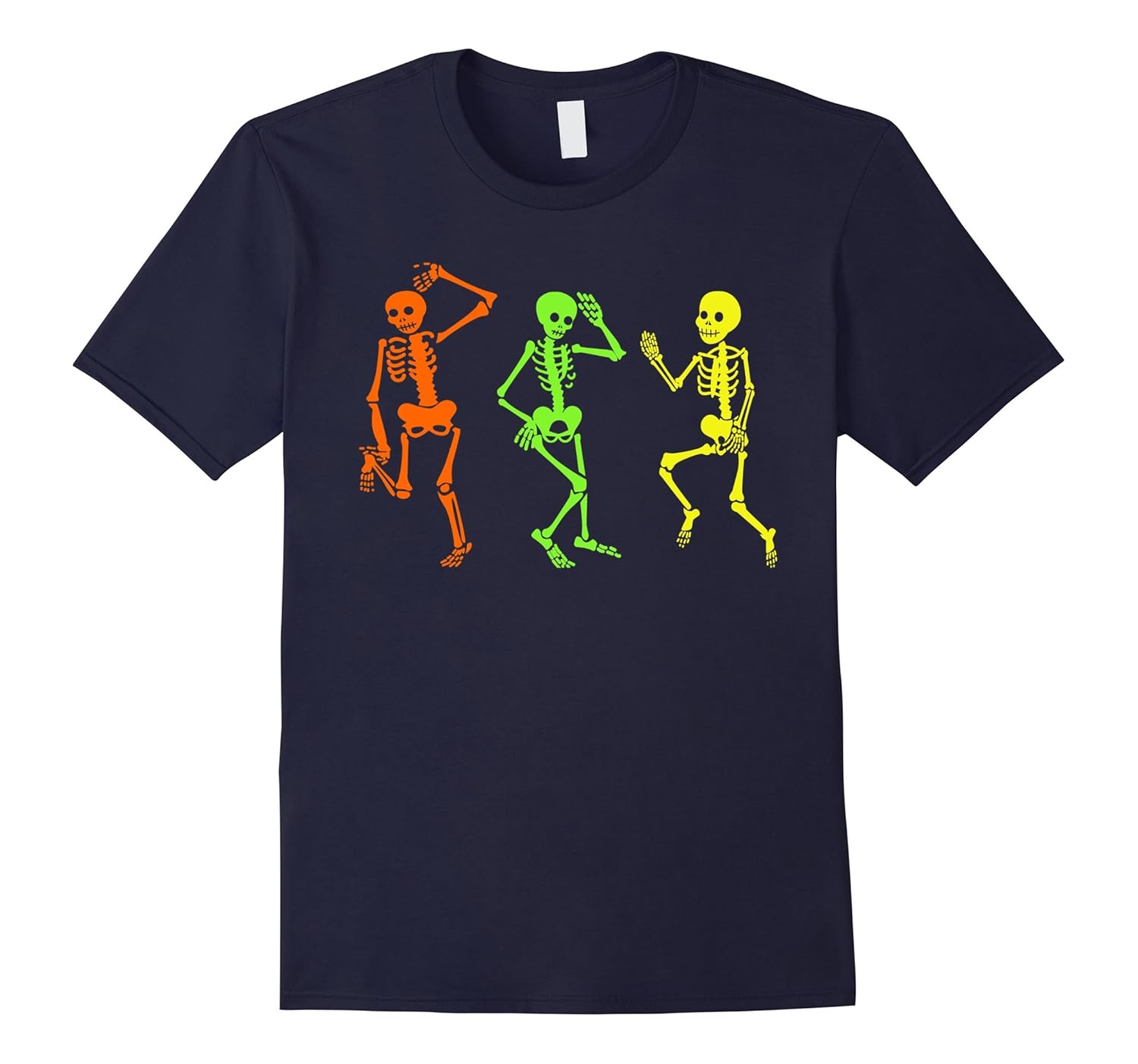 Skeleton tshirt Halloween Costume Three Glow in the Dark-ANZ