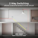 BG Electrical Single Wall Light Switch 2 Way Screwless Front Plate Black Nickel view 4