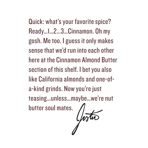 JUSTIN’S, ALMOND BUTTER CINNAMON, 16 OUNCE