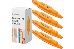 (4-Pack) Calvana Magnetic Stud Finder Wall Scanner, Stud Finder Magnet, Wall Detector Scanner, Compatible with All Drywall Construction, No Batteries Required, Wall-Friendly Construction，Easy to Use