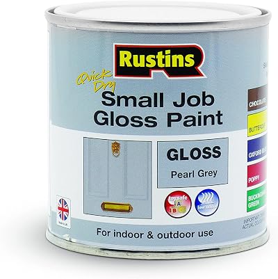 Rustins Small Job Gloss Paint Pearl Grey 250ml