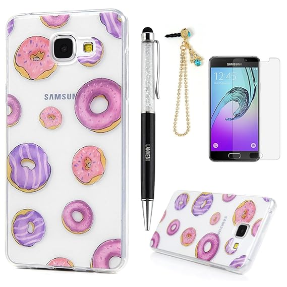 Lanveni TPU Silikon Schutzhülle Kompatibel für Samsung Galaxy A3 (2016) Hülle Durchsichtige Rückschale und TPU-Bumper Weiche 