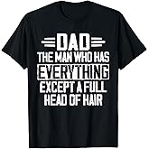 Dad The Man Who Has Everything Except A Full Head of Hair T-Shirt