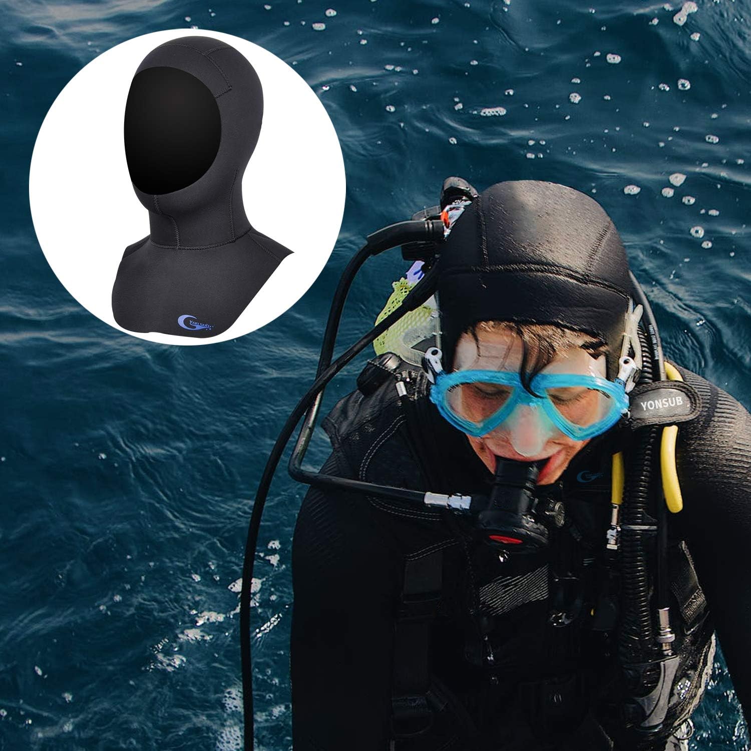 Diving Hood - Neoprene Wetsuit Dive Hood 3MM 5MM for Men Women Dive Cap Surfing Thermal Hood for Water Sports : Sports & Outdoors