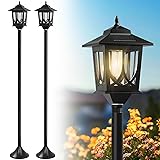 63" Solar Lamp Post Light 2 Pack, Solar Light Posts