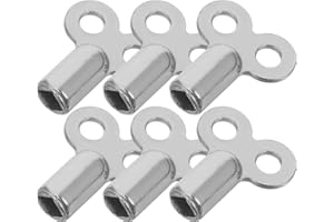 CORHAD 6Pcs Extended Square Radiator Keys 5×5Mm Bleed Valve Air Vent Plumbing Tool Set for Old Radiators