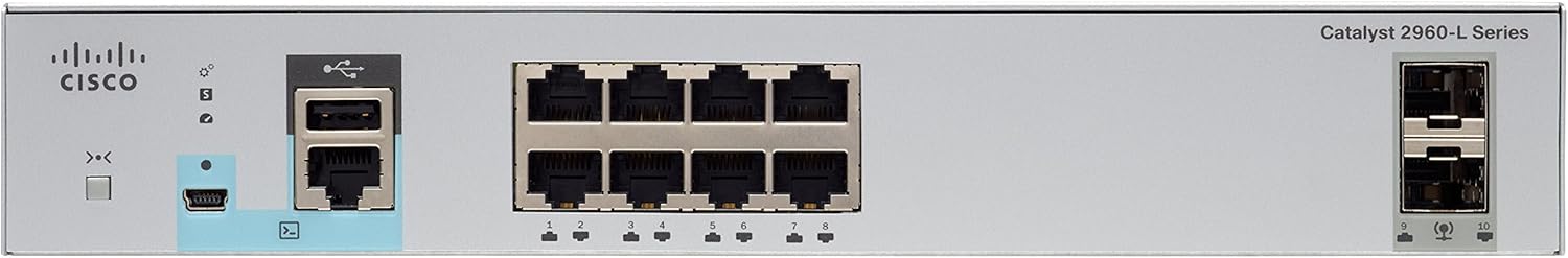 Amazon Com Cisco Ws C2960l 8ts Ll Catalyst Switch 8 Ports Managed Rack Mountable Computers Accessories