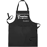 COWEB Nonna Gifts Apron, Nonna Gifts, Grandma Gifts, Cooking Aprons for Women