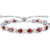 FANCIME Shine of Tears Birthstone Tennis bolo Bracelets Sterling Silver Tennis Bracelets Charm Fine Jewelry Birthday Gifts for Women Mom