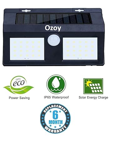 Motion Sensor Waterproof 40 LED Solar Light Solar Powered LED Garden Light White Light Outdoor Emergency Wall Lamp (Waterproof and Weather Resistance)