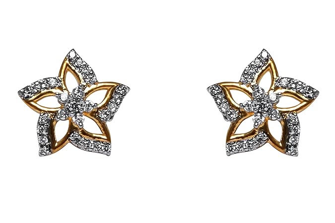 Gold Plated Jhumki Earrings for Women (Golden) (OMOCW0045)