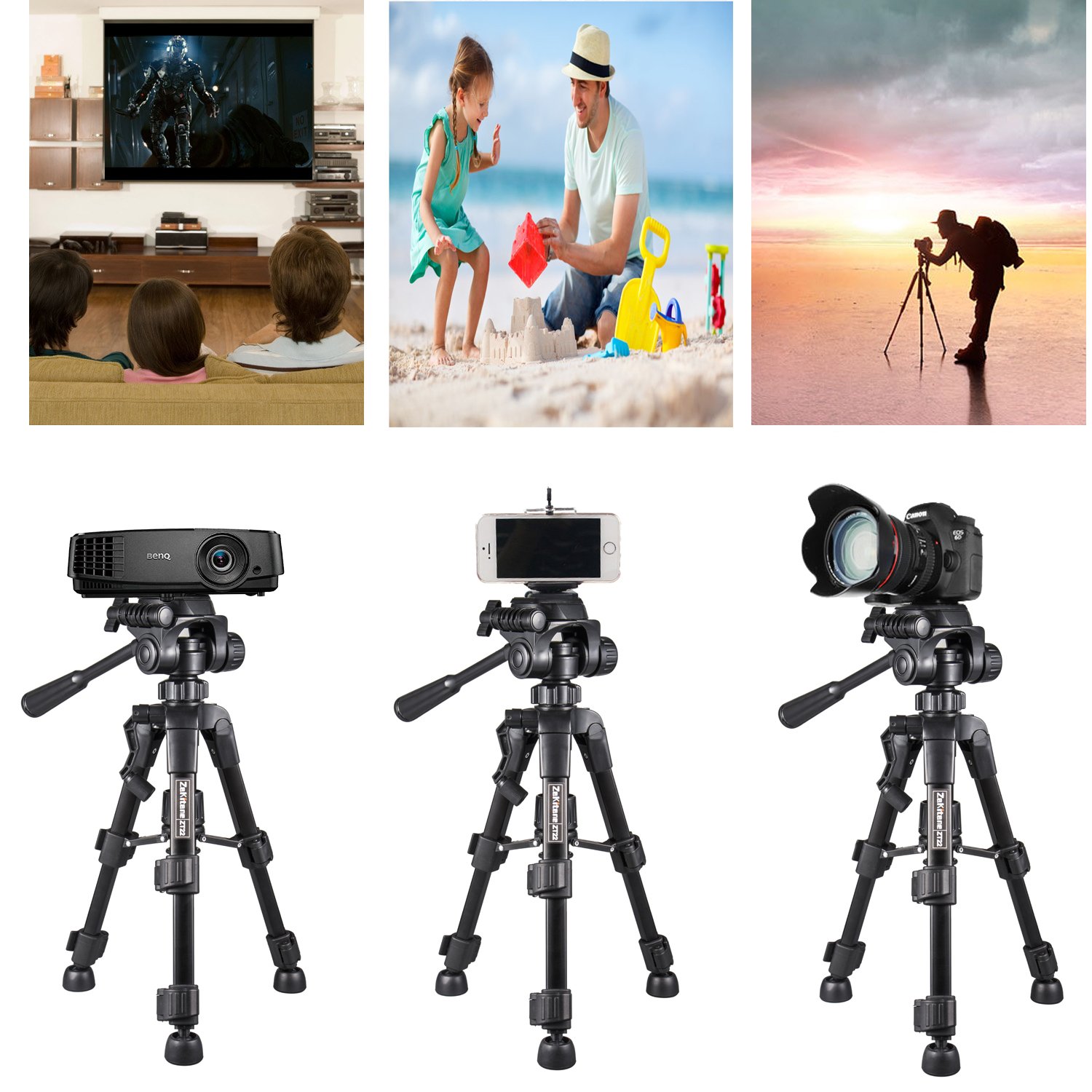 Mini Travel Tabletop Camera Tripod ZaKitane 22\