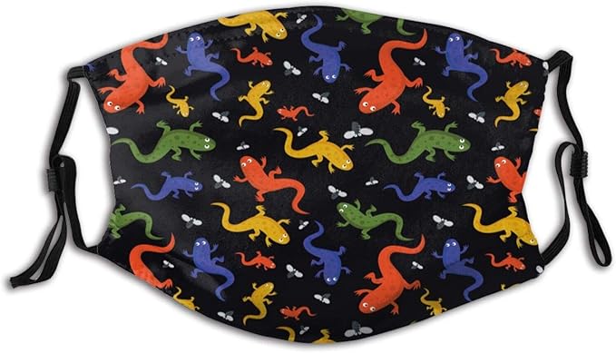 Colorful Salamander Adult Mask Dust Washable Reusable Filter And Mouth 