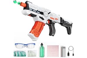 Bwine M3A1 Gel Ball Blaster, Splatter Ball Blaster with FPS 180+, Semi/Full Auto Mode Electric Water Blaster Shooting Games Education Toy with Day/Night Gellets for Kids Boys Girls