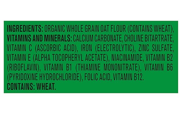 GERBER ORGANIC FOR BABY 1ST FOODS GRAIN & GROW CEREAL, OATMEAL CEREAL, MADE WITH WHOLE GRAINS & IRON, USDA ORGANIC & NON-GMO, 8-OUNCE CANISTER (PACK OF 1)