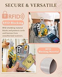 Shorogyt for Samsung S22 Wallet Case with Card