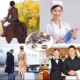 Polly Online 20 Pcs Hair Nets Women Bun Invisible Mesh Elastic Edge Coffee view 7