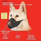 Mikki Dog Nylon Muzzle 3XL Soft Breathable Adjustable Black view 6