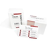 200 Italian Verb Conjugation Present Tense Flash Cards - Full Examples in Both Italian and English