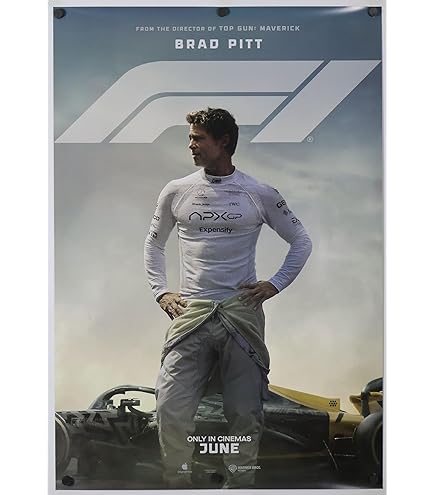 F1 Brad Pitt 50x70cm 2枚セット ポスター Get a look at the official IMAX poster for F1 with Brad Pitt