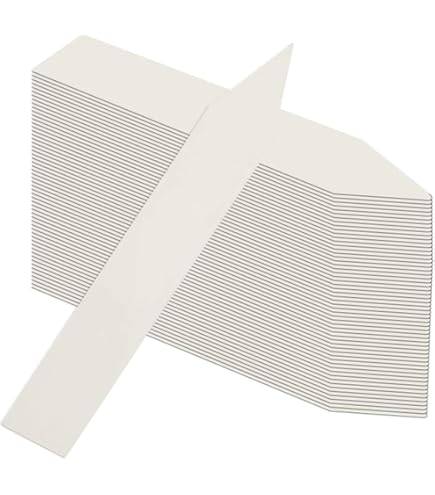 Bulk Hardware BH01192 Etichette In Plastica Per Piante, 150 Mm, Bianco