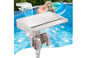 Hanaoyo Pool Fountain Waterfall - Smooth Flowing Above Ground Pool Accessory for Outdoor Decor and Relaxation