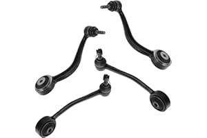 TRQ Front Upper Control Arm with Ball Joint Set 4 Piece Compatible with 2009-2014 Hyundai Genesis 2011-2014 Equus