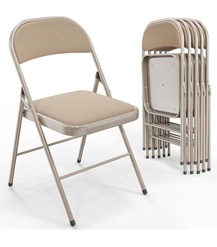 Folding Chairs Giantex 4-Pack Set Waiting Room Chairs With Metal