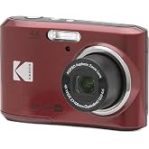 Kodak PIXPRO FZ45 Digital Camera, 16MP Point &amp; Shoot (Red) | 2.7 Inch LCD, 4X Optical Zoom, 27mm Wide Angle, 1080p Video
