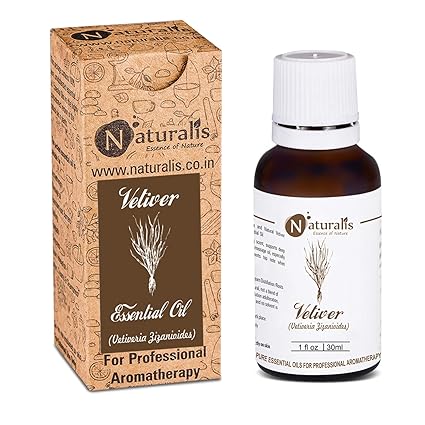 Naturalis Essence of Nature High Grade Premium Quality Vetiver Essential Oil for Hair Care and Skin Care - 30ml