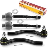 Metrix Premium Chassis Parts Inner &amp; Outer Tie Rod End Kit Fits Acura ILX | 2013-2022, Honda Civic 2012-2015, 4 PC, Replacement EV800906 &amp; ES800912 &amp; ES800913, Made in Europe