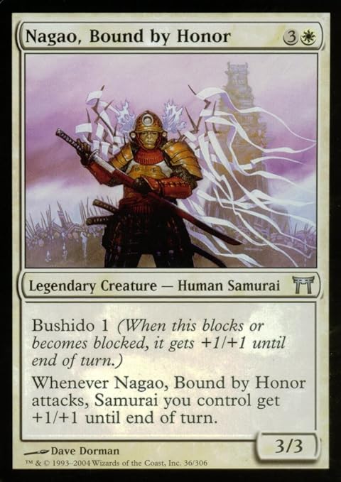 Amazon Com Magic The Gathering Nagao Bound By Honor Champions Of Kamigawa Toys Games