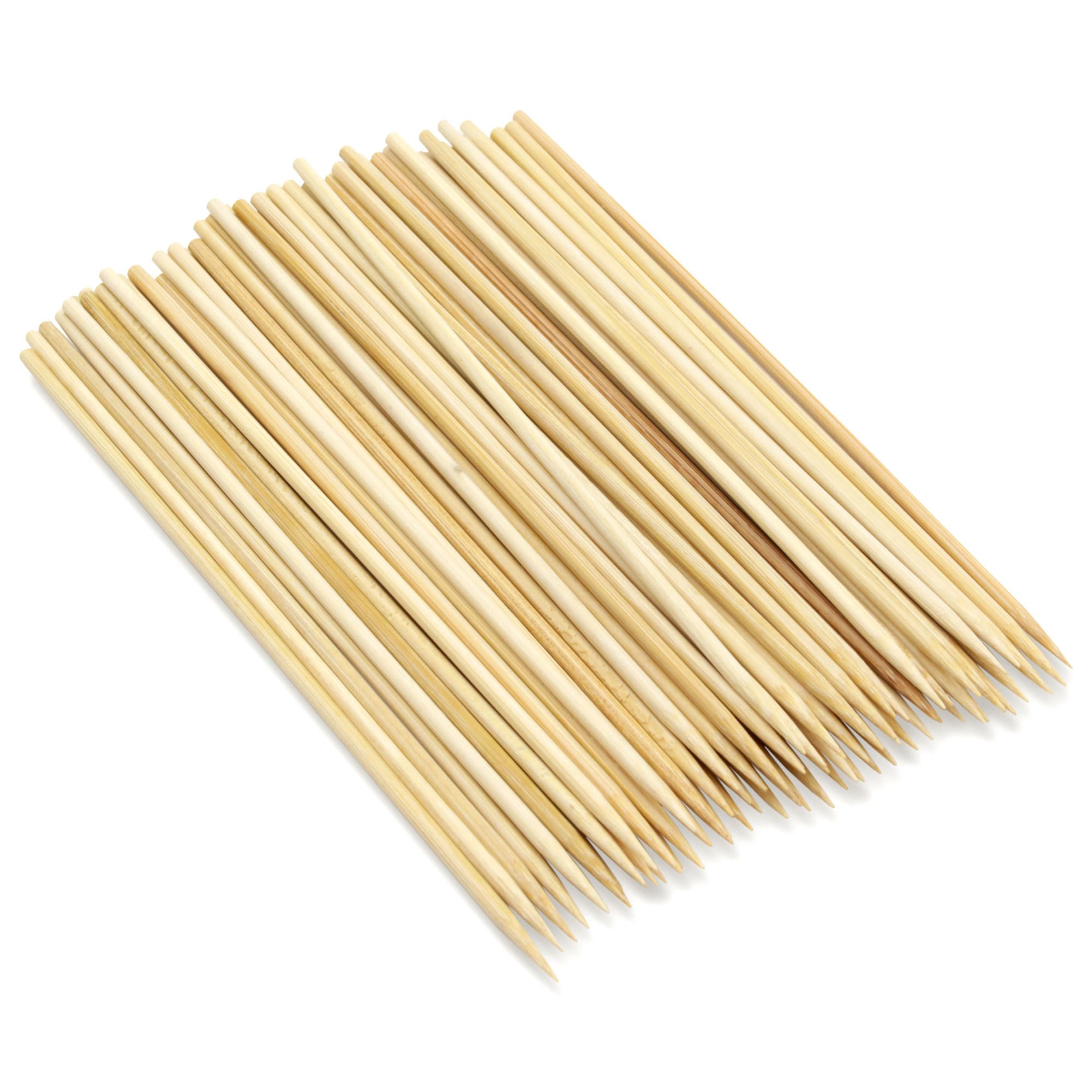 BambooMN Brand - Premium Round Sharp Point Bamboo Skewers 7.9" X 3mm - 300pcs