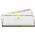 Corsair Dominator Platinum RGB DDR4 32GB (2x16GB) 3600MHz C18 Desktop Memory (12 Ultra-Bright CAPELLIX RGB LEDs, Patented DHX Cooling, Wide Compatibility, Intel XMP 2.0) White